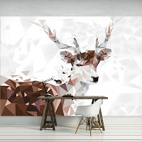 Флізелінові фотошпалери абстракція 254x184 см Олень (11404V4)+клей - вид 7 мініатюра