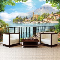 Флизелиновые фото обои море 254x184 см 3D Вид (11419V4)+клей