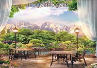Флізелінові 3D фото шпалери природа 368x254 см Гірська тераса (11420V8)+клей - вид 1 мініатюра