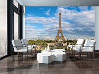 Флізелінові фотошпалери місто Париж 460x300 см Вид на Ейфелеву вежу (11422V12) +клей