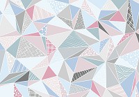 Флизелиновые фотообои 520x318 см Абстракция разноцветные треугольники (11458VEXXXXXL) +клей - вид 1 миниатюра