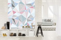 Флизелиновые фотообои абстракция 206x275 см Треугольник (11458VEA)+клей