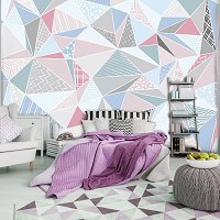 Флизелиновые фото обои 254x184 см Треугольник (11458V4)+клей