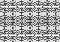 Флизелиновые фотообои 368x280 см Черно-белая мозаика в треугольниках (11459V10) +клей - вид 1 миниатюра