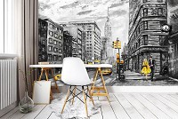 Флизелиновые фото обои с изображением города - Улица Нью-Йорка (11469V)+клей - вид 6 миниатюра