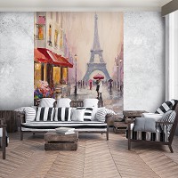 Флизелиновые фото обои весна в Париже 206x275 см (11512VEA)+клей