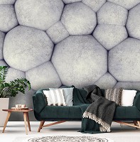 3д флизелиновые фотообои 312x219 см Большие серые камни (11515VEXXL) +клей