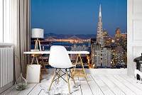 Флизелиновые 3D фото обои городов мира 254x184 см Сан-Франциско (11574V4)+клей