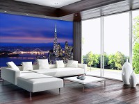 Флизелиновые красивые 3D фото обои города 416x254 см Сан-Франциско (11576VEXXXL)+клей