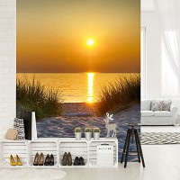 Флизелиновые 3D фото обои с морем 184x254 см пляж (11577V4A)+клей - вид 6 миниатюра
