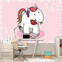 Флизелиновые фотообои с животными Единорог (11584V)+клей