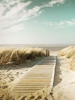 Флизелиновые фотообои 3D море 184x254 см пляж (11593V4A)+клей - вид 1 миниатюра