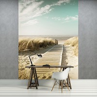 Флизелиновые фотообои 3D море 184x254 см пляж (11593V4A)+клей - вид 6 миниатюра