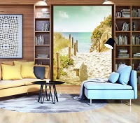 Флізелінові 3D фото шпалери літо море пляж 206x275 см (11594VEA)+клей