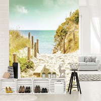 Флизелиновые 3D фото обои лето море пляж 206x275 см (11594VEA)+клей - вид 6 миниатюра