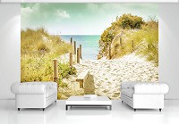 Флизелиновые фото обои 3D море 312x219 см пляж (11594VEXXL)+клей