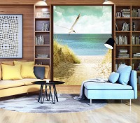 Флізелінові фотошпалери 3D пляж 206x275 см (11595VEA)+клей - вид 6 мініатюра