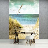 Флизелиновые фотообои 3D пляж 206x275 см (11595VEA)+клей