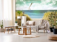 Флизелиновые фото обои 3D берег 416x254 см пляж (11595VEXXXL)+клей