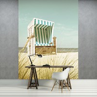 Флізелінові фотошпалери 3D з видом моря 206x275 см пляж (11596VEA)+клей - вид 6 мініатюра