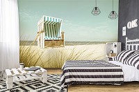 Флизелиновые летние 3D фото обои море 416x254 см пляж (11596VEXXXL)+клей