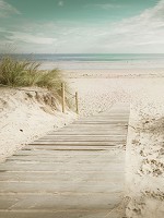 Флізелінові 3D фотошпалери море 206x275 см пляж (11597VEA)+клей - вид 1 мініатюра