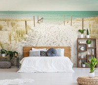 Флізелінові фото шпалери 3D морські 368x254 см пляж (11599V8)+клей - вид 7 мініатюра
