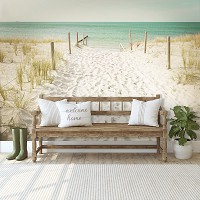Флизелиновые фото обои 3D морские 368x254 см пляж (11599V8)+клей