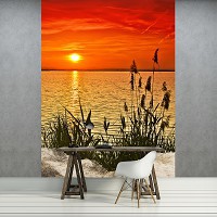 Флізелінові фото шпалери вид на море 184x254 см Захід сонця (11621V4A)+клей - вид 6 мініатюра