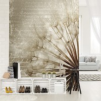 Флизелиновые 3д фото обои цветы 184x254 см Одуванчик (11683V4A)+клей