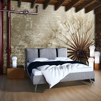 Красивые флизелиновые фотообои на кухню 3D цветы 368*254 см Арт одуванчик (11683V8)+клей