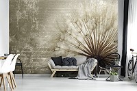 Флизелиновые 3д фото обои одуванчики на стену цветы 312x219 см Арт (11683VEXXL)+клей