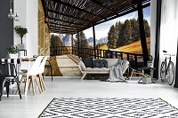 Флизелиновые фотообои фото природы 368x254 см Вид с террасы (11696V8)+клей