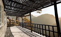 Арт флизелиновые фотообои 3д 368x254 см Терраса (11705V8)+клей - вид 1 миниатюра