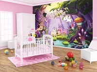 Флизелиновые фото обои животных 312x219 см Фея и единорог (11707VEXXL)+клей