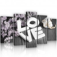 Модульна картина на полотні 100x60 см Письмове кохання (PS11722S17)