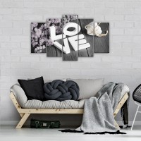 Модульная картина на холсте 100x60 см Письменная любовь (PS11722S17) - вид 1 миниатюра