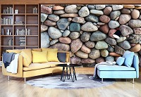 Флизелиновые 3d фото обои камушки 312x219 см (11729VEXXL)+клей