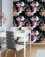 Флізелінові сучасні фотошпалери на стіну 206x275 см Журавлі (11730VEA)+клей - вид 5 мініатюра