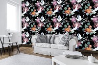 Флизелиновые фотообои в стиле модерн 416x254 см Журавли (11730VEXXXL)+клей
