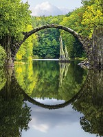 Флізелінові красиві фото шпалери природа 206x275 см Міст Ракоче-Кромлау (11747VEA)+клей - вид 1 мініатюра