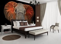 Флизелиновые 3D фото обои 312x219 см Слон с красными ушами (11752VEXXL)+клей - вид 6 миниатюра