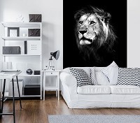 Флизелиновые фото обои с животными 184x254 см Лев (11768V4A)+клей - вид 6 миниатюра