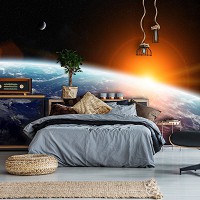Фото обои космос 368x254 см Планета Земля (11793P8)+клей