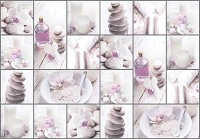 Флізелінові фотошпалери 416x290 см Колаж СПА в світло-рожевих тонах (11827VEXXXXL) +клей - вид 1 мініатюра