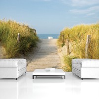 Фотообои 3D флизелиновые 254x184 см пляж (11844V4)+клей