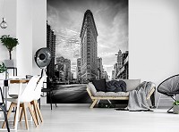 Флизелиновые фотообои город 184x254 см Утюг Флэтайрон-билдинг (11848V4A)+клей