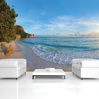 Літо природа море флізелінові фотошпалери 520x318 см 3Д Пейзаж Пляж Пісок (11849VEXXXXXL) +клей