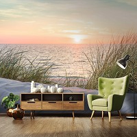 Флізелінові фотошпалери 3D море 416x254 см пляж (11851VEXXXL)+клей - вид 8 мініатюра