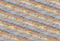 Флізелінові фотошпалери стиль лофт 416x254 см Цегляна стіна в різних кольорах (11878VEXXXL) +клей - вид 1 мініатюра